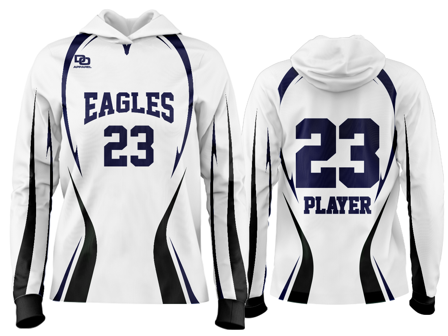 Custom Team Hoodie - White