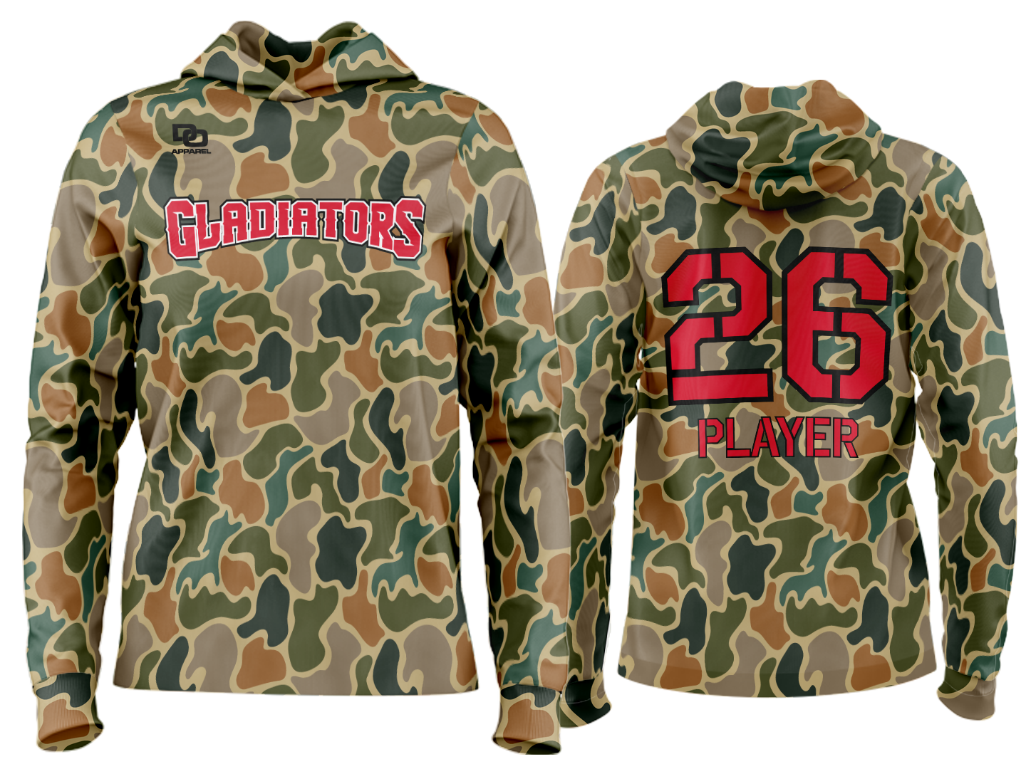 Custom Team Hoodie - Camo