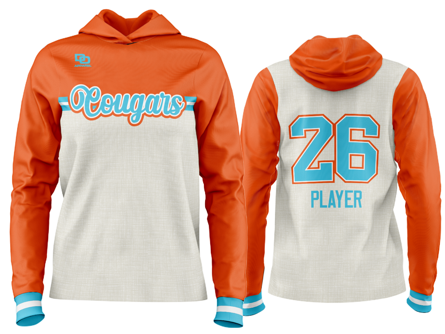 Custom Team Hoodie - Cougars Flannel