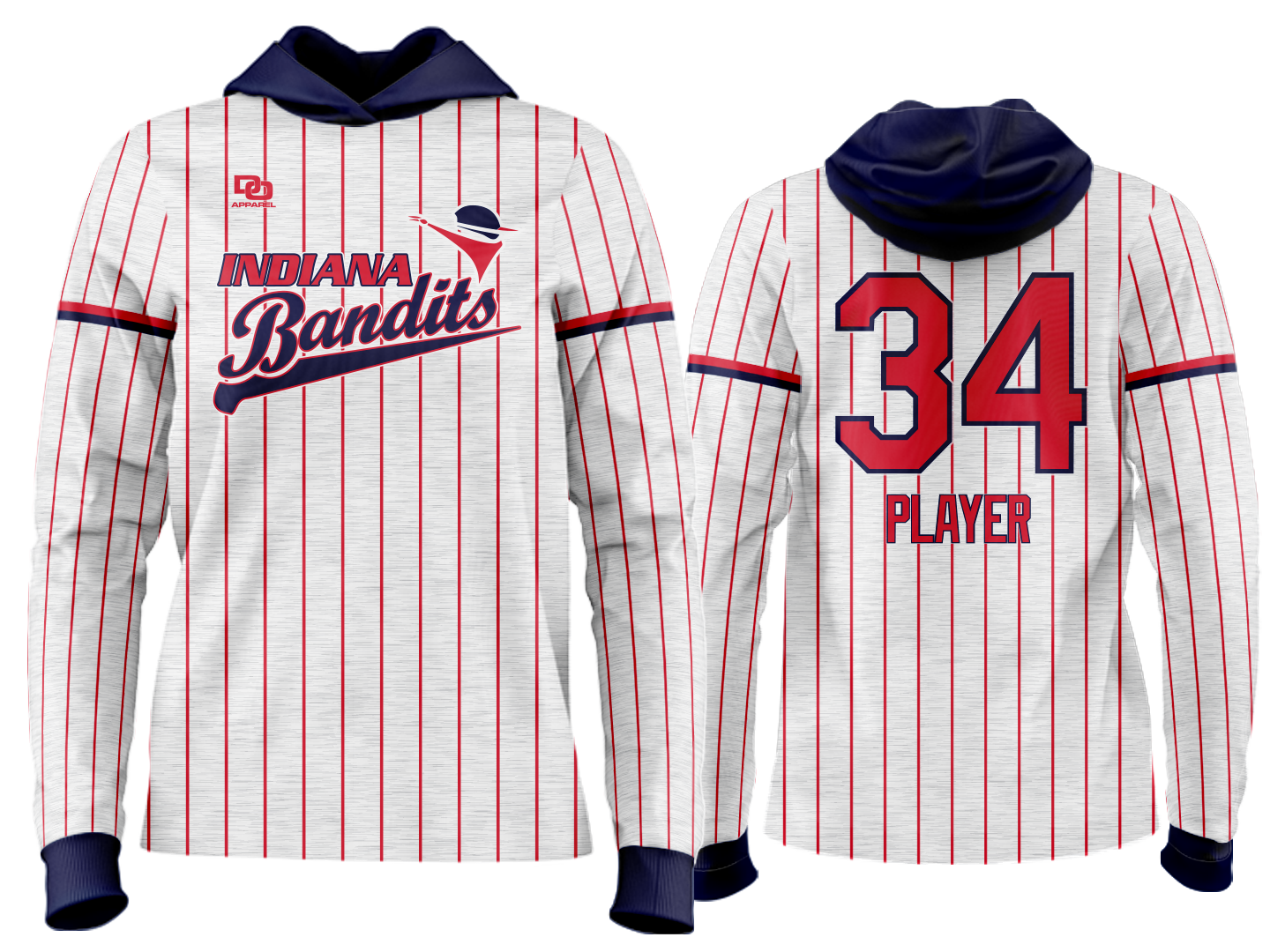 Custom Team Hoodie - Heather Pinny