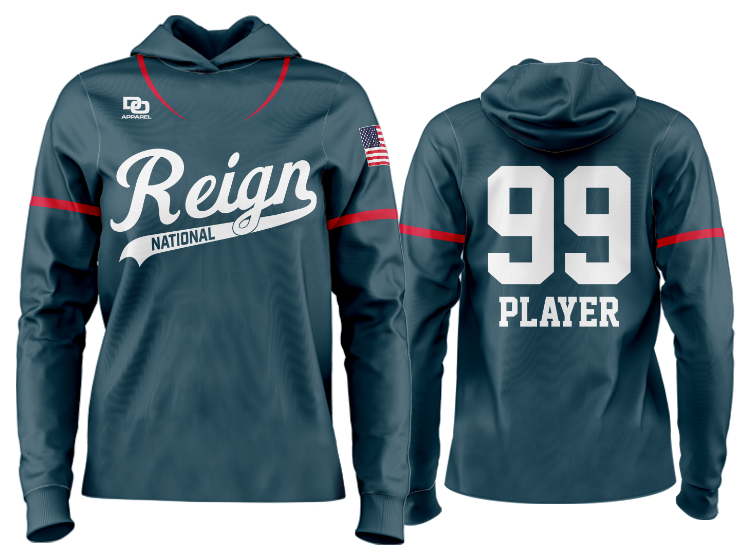 Custom Team Hoodie - Anthracite National