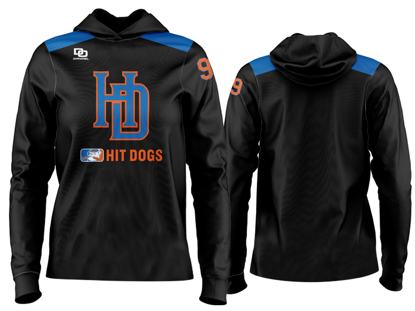 Custom Team Hoodie - Authentic Black
