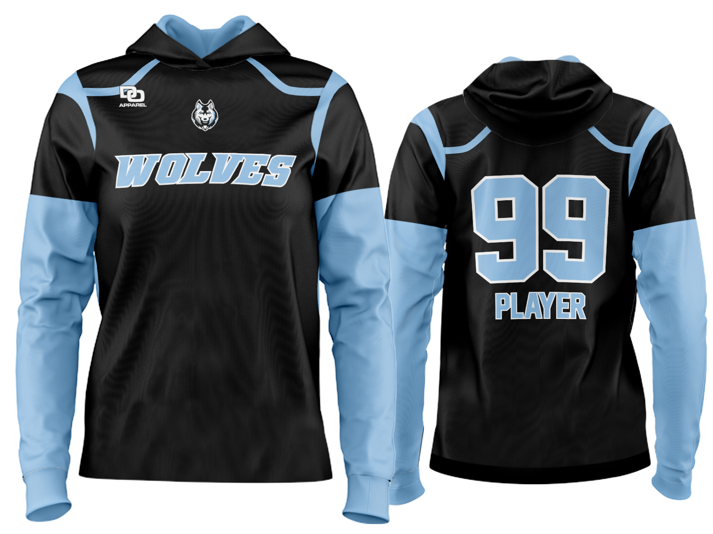 Custom Team Hoodie - Black