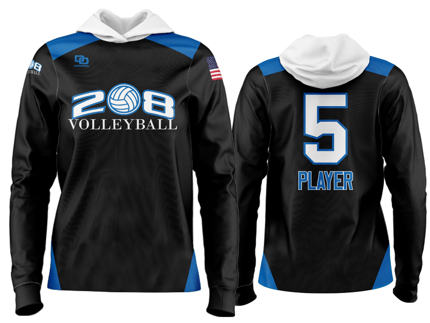 Custom Team Hoodie - Black
