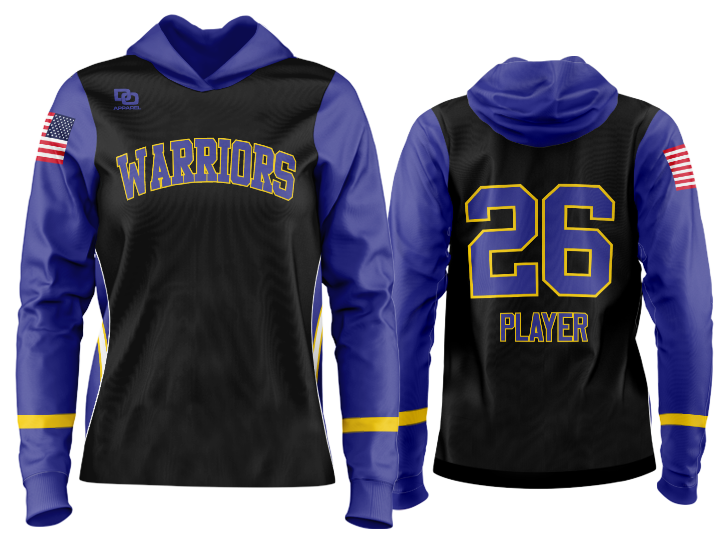 Custom Team Hoodie - Black