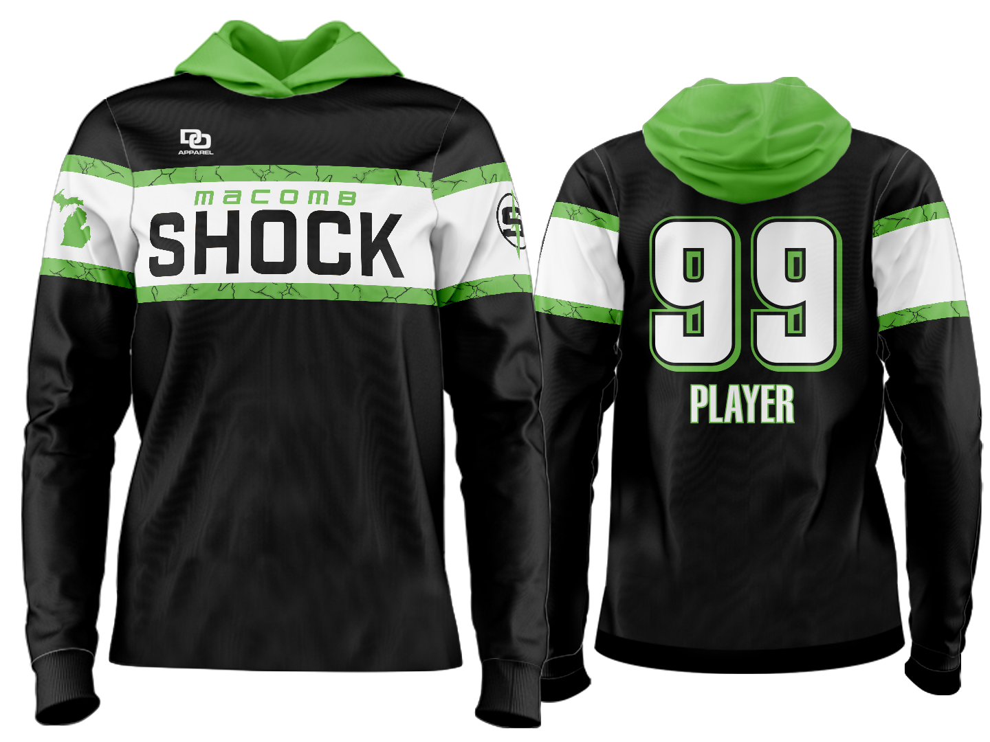 Custom Team Hoodie - Chi Black