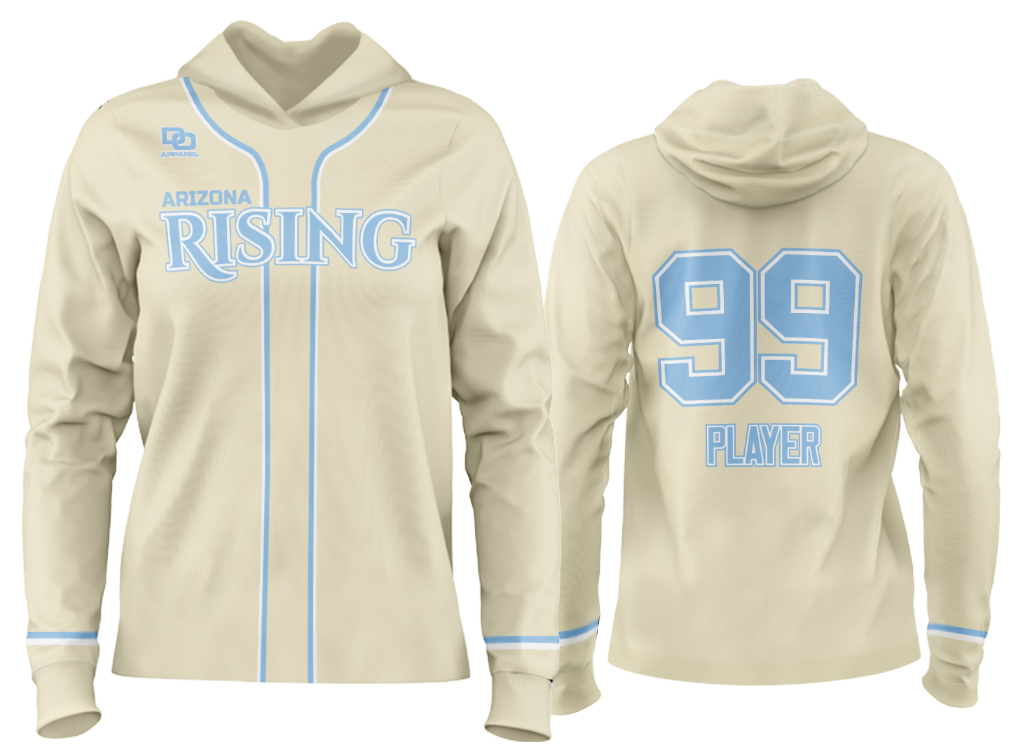 Custom Team Hoodie - Cream