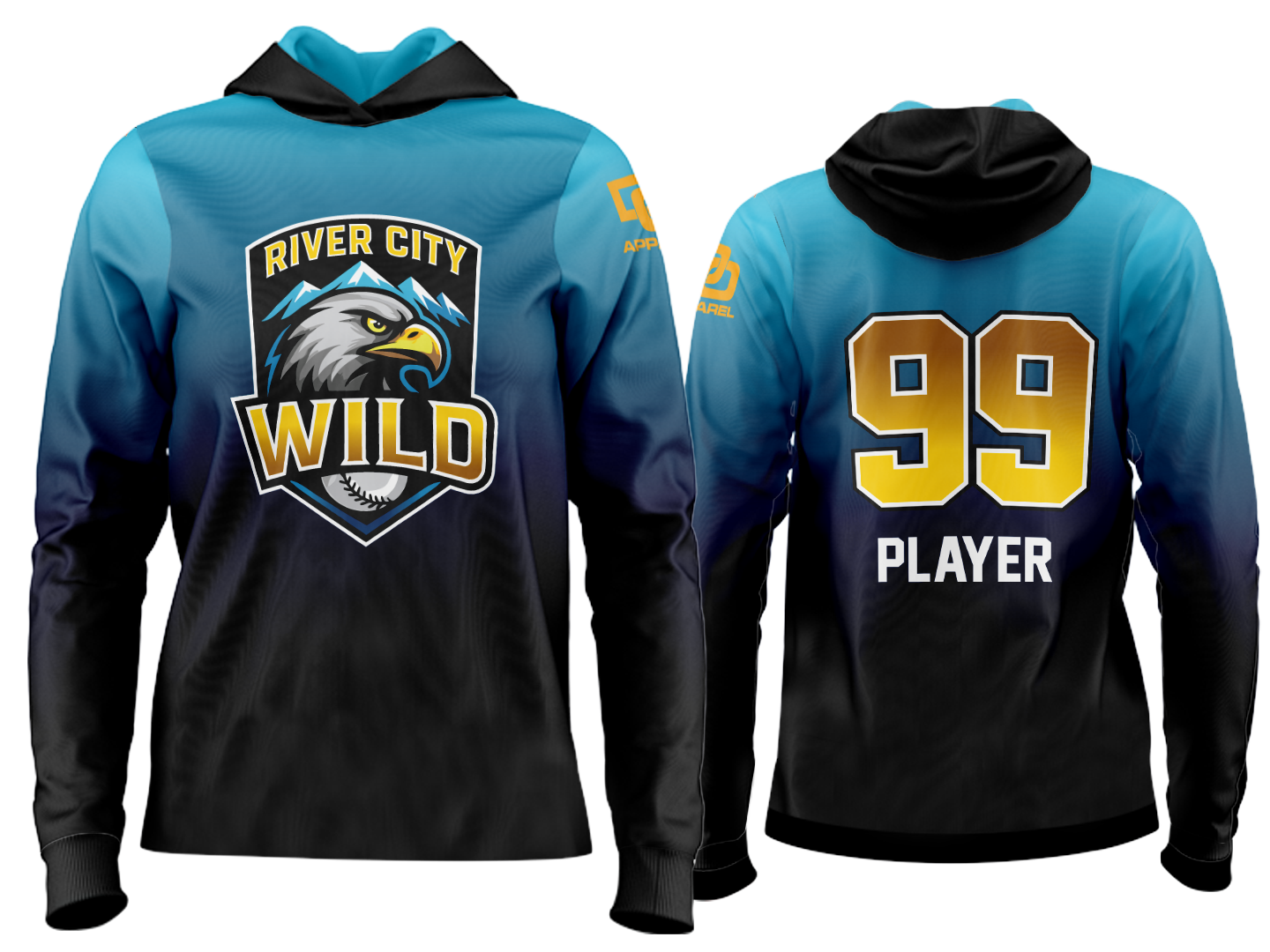 Custom Team Hoodie - Fade