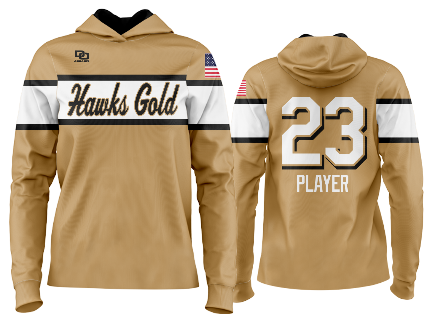 Custom Team Hoodie - Vegas/White