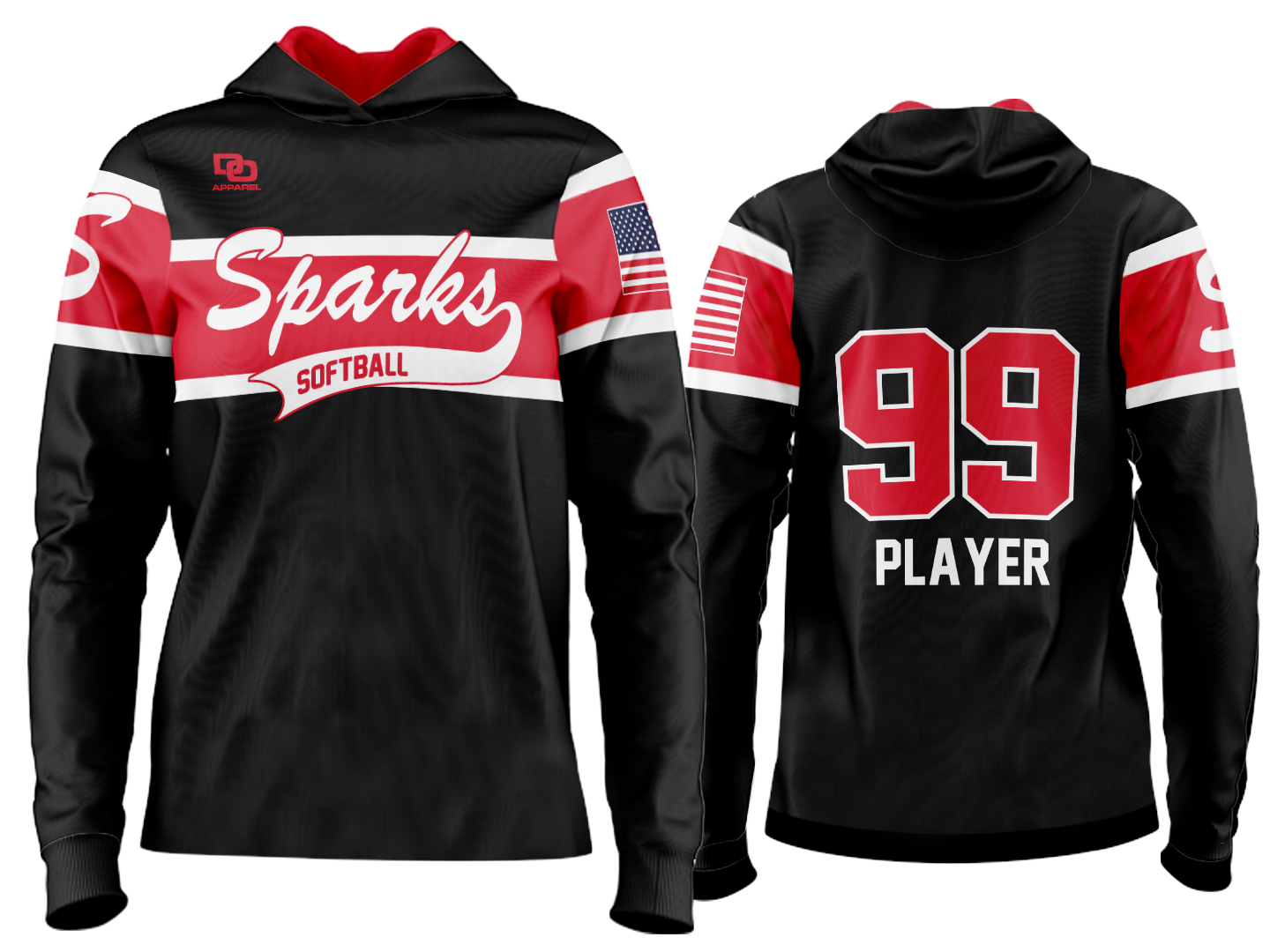 Custom Team Hoodie - Black ChiSox