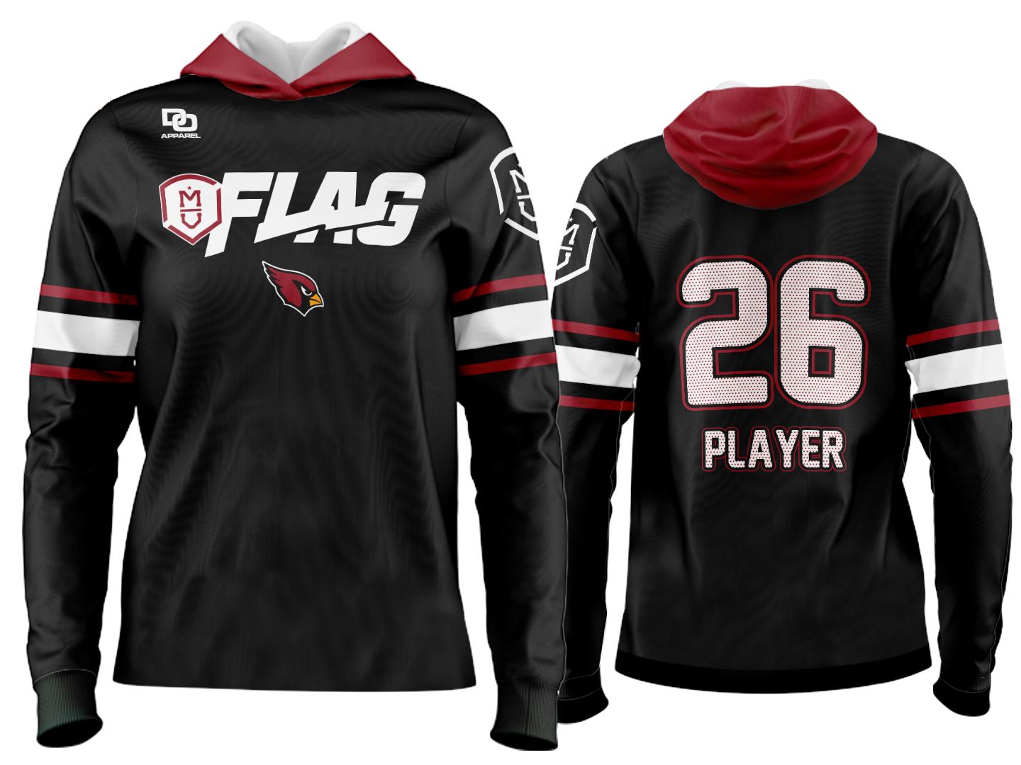Millard Custom Team Hoodie - Cardinals