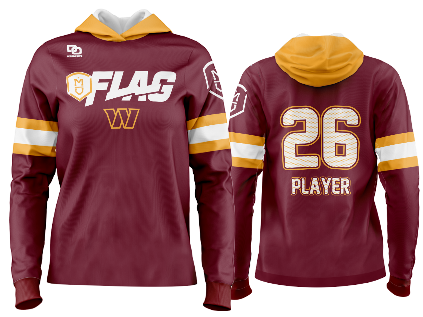 Millard Custom Team Hoodie - Commanders