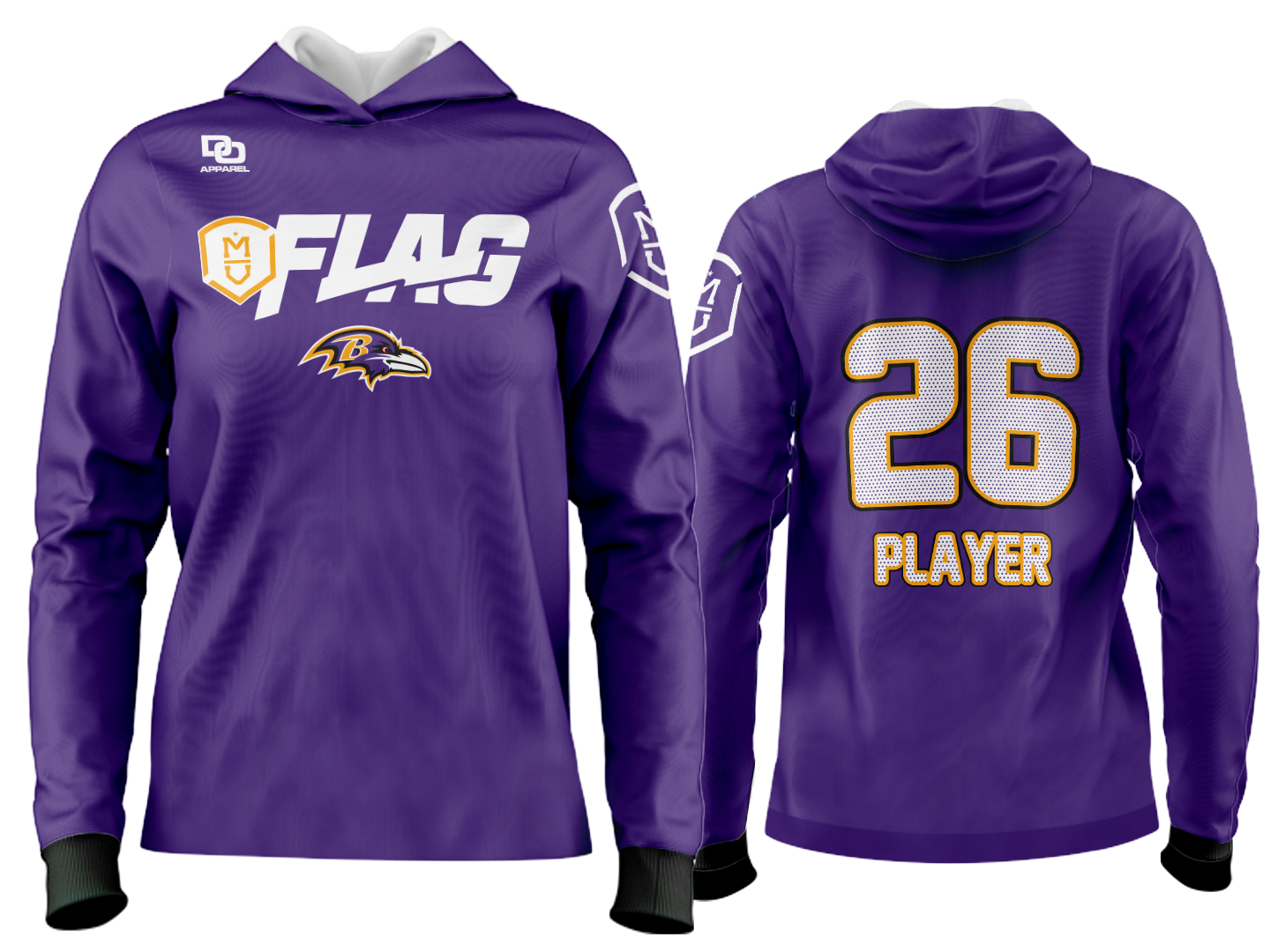 Millard Custom Team Hoodie - Ravens