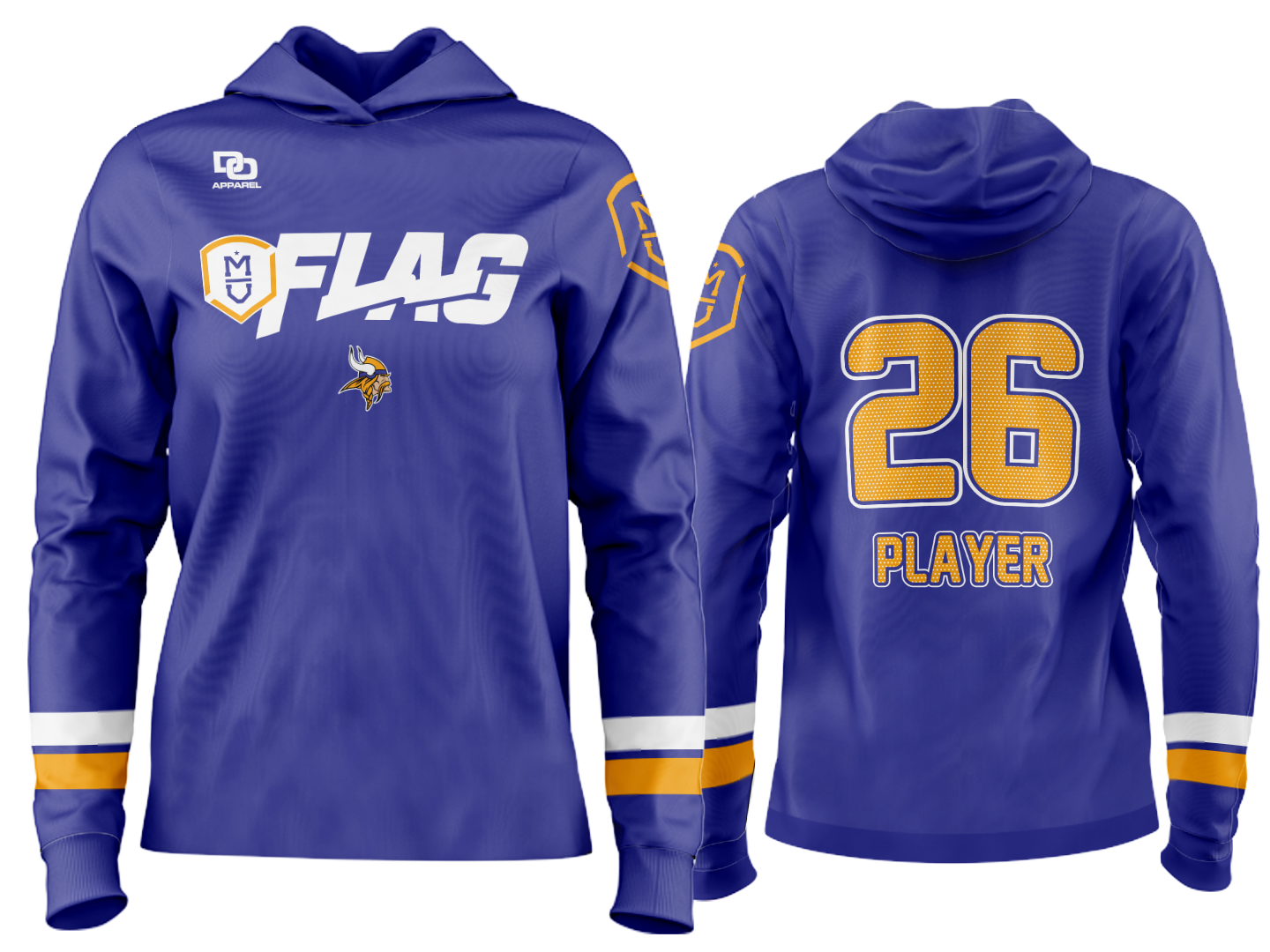 Millard Custom Team Hoodie - Vikings