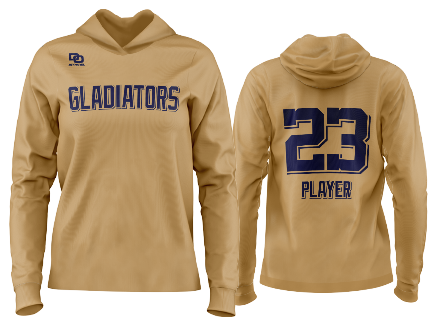 Custom Team Hoodie - Vegas Gold