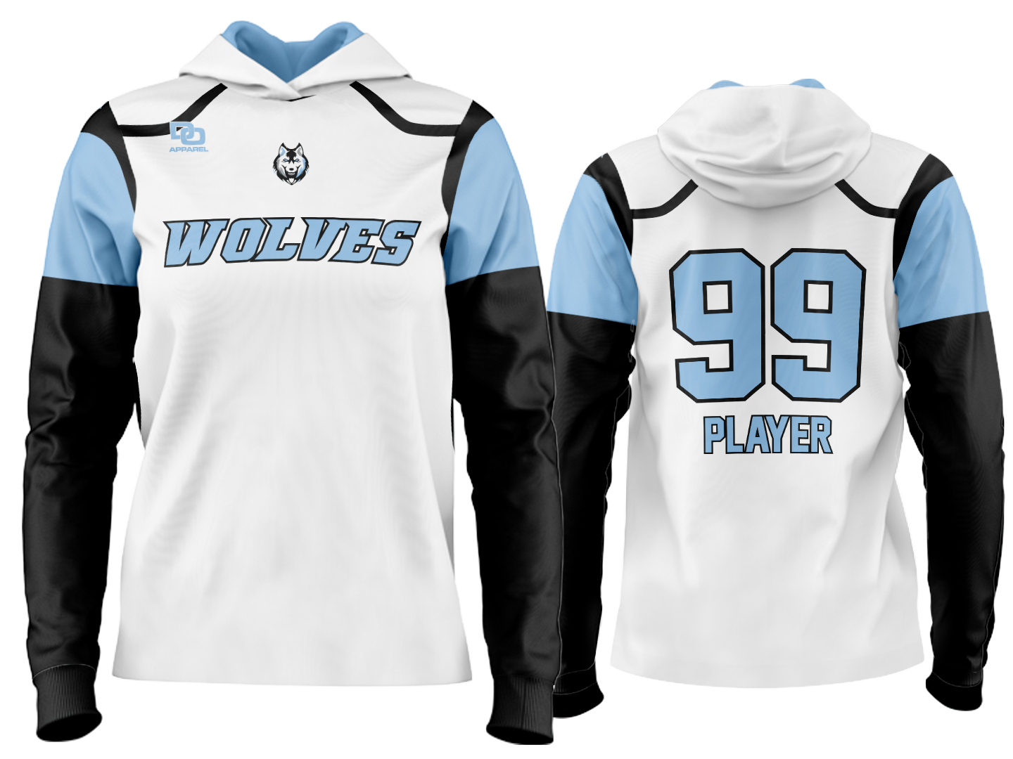 Custom Team Hoodie - White
