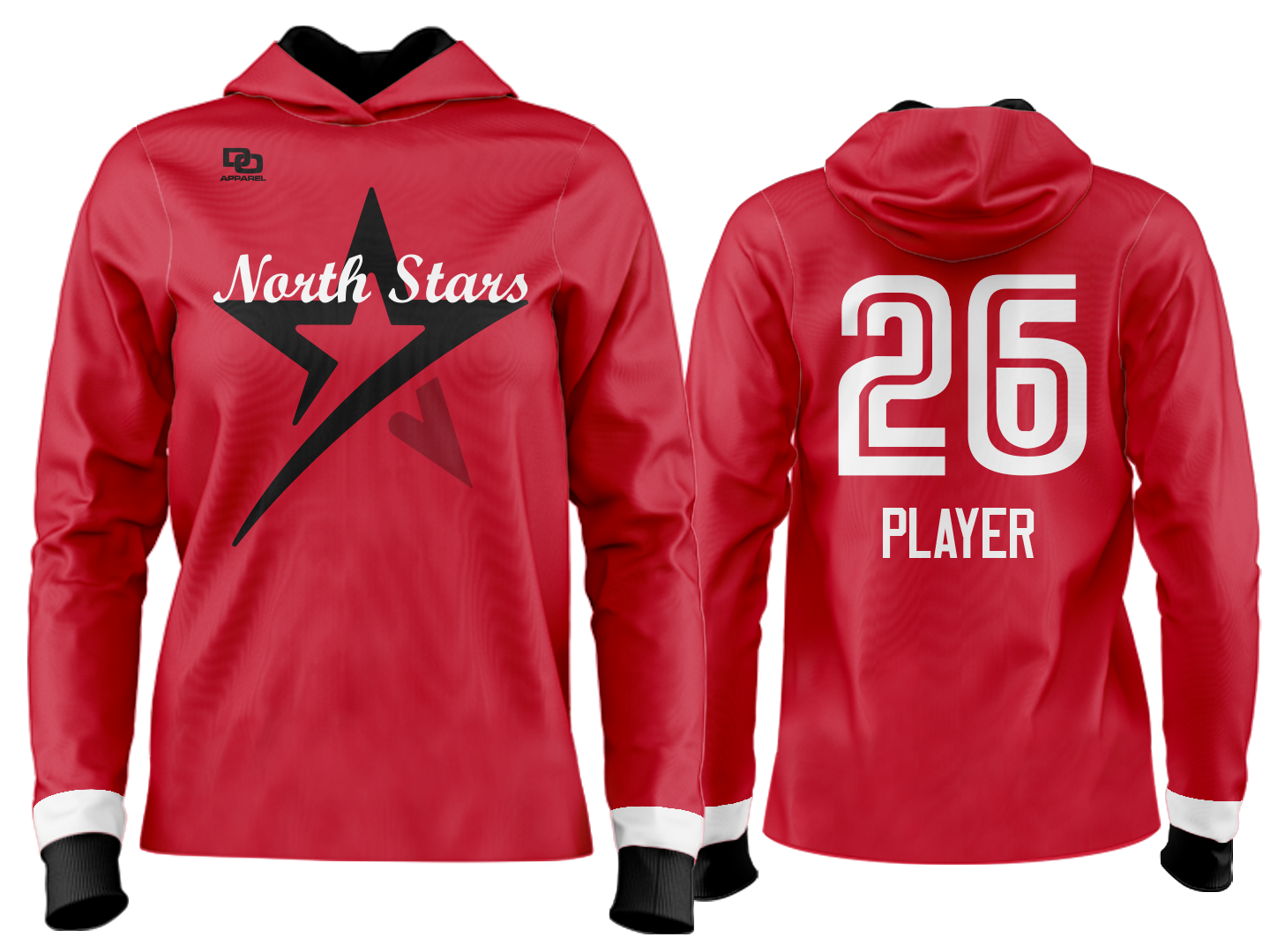 Custom Team Hoodie - Jays Red