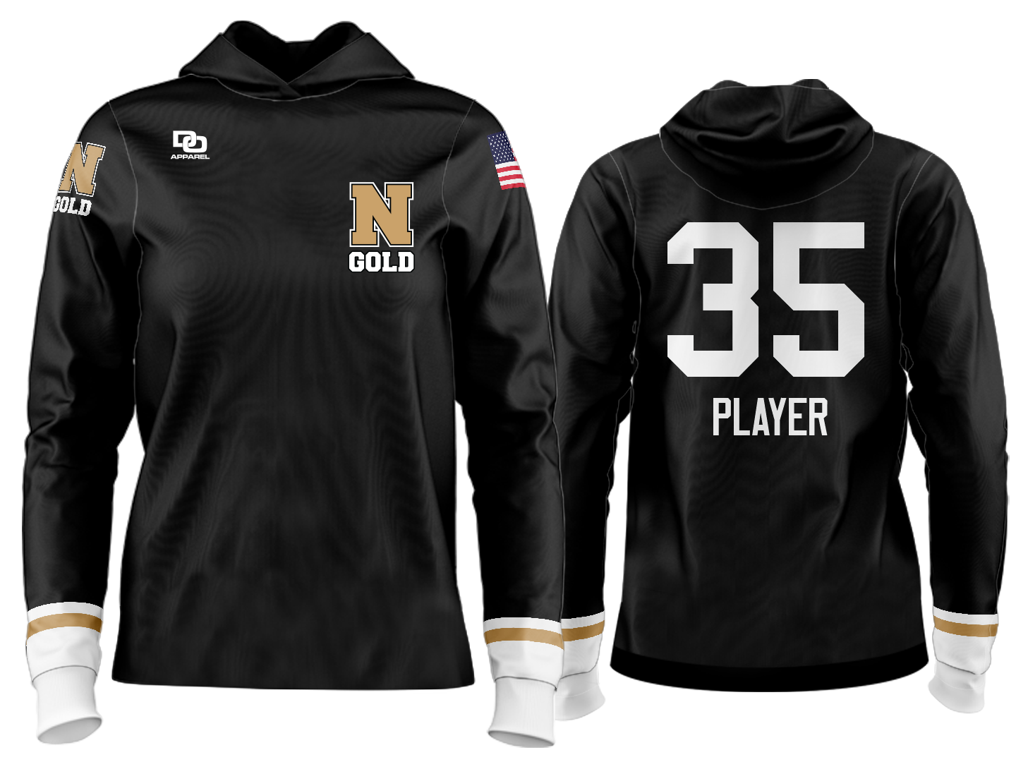 Custom Team Hoodie - KC City Black