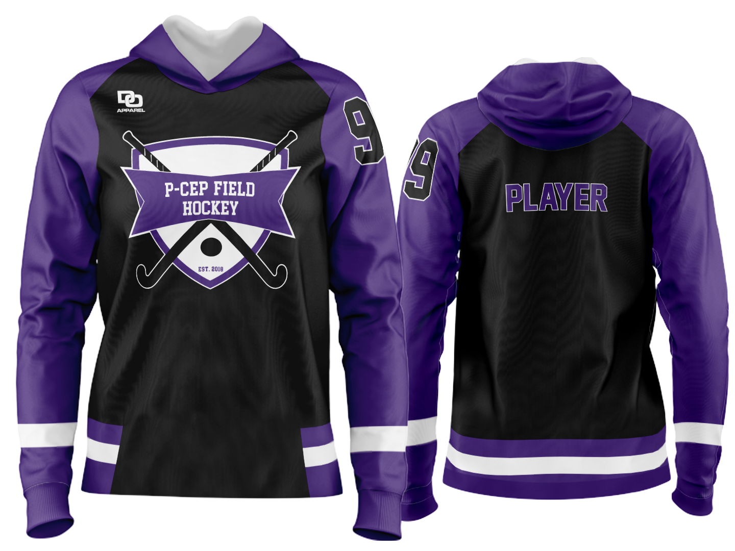 Custom Team Hoodie - Black