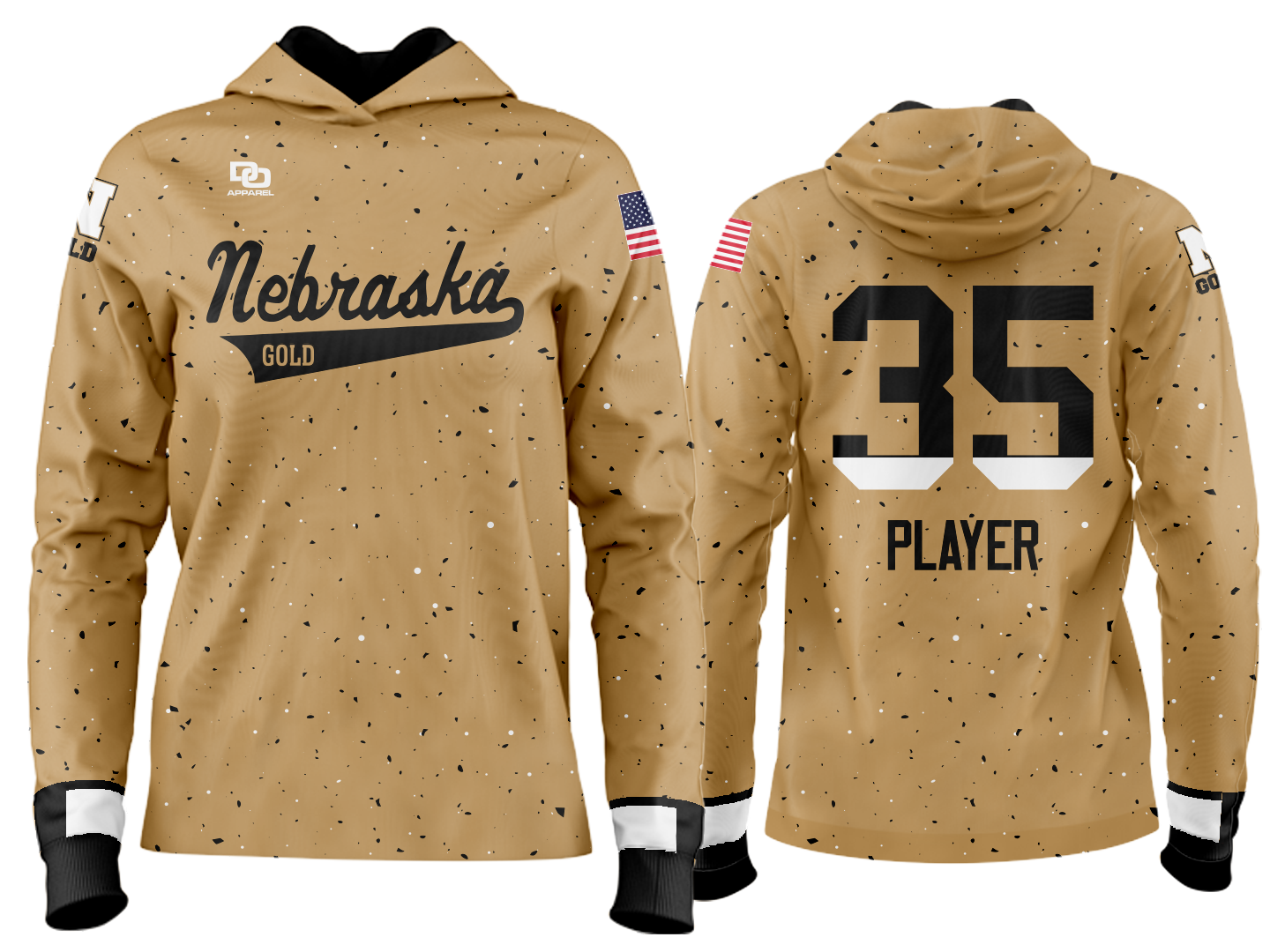 Custom Team Hoodie - Vegas Splatter