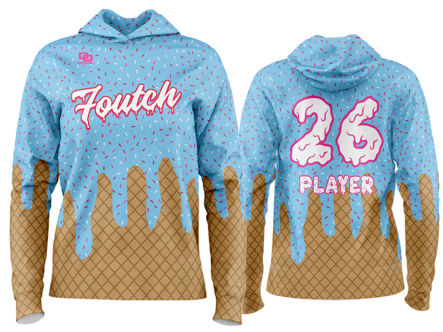 Custom Team Hoodie - Columbia Drip