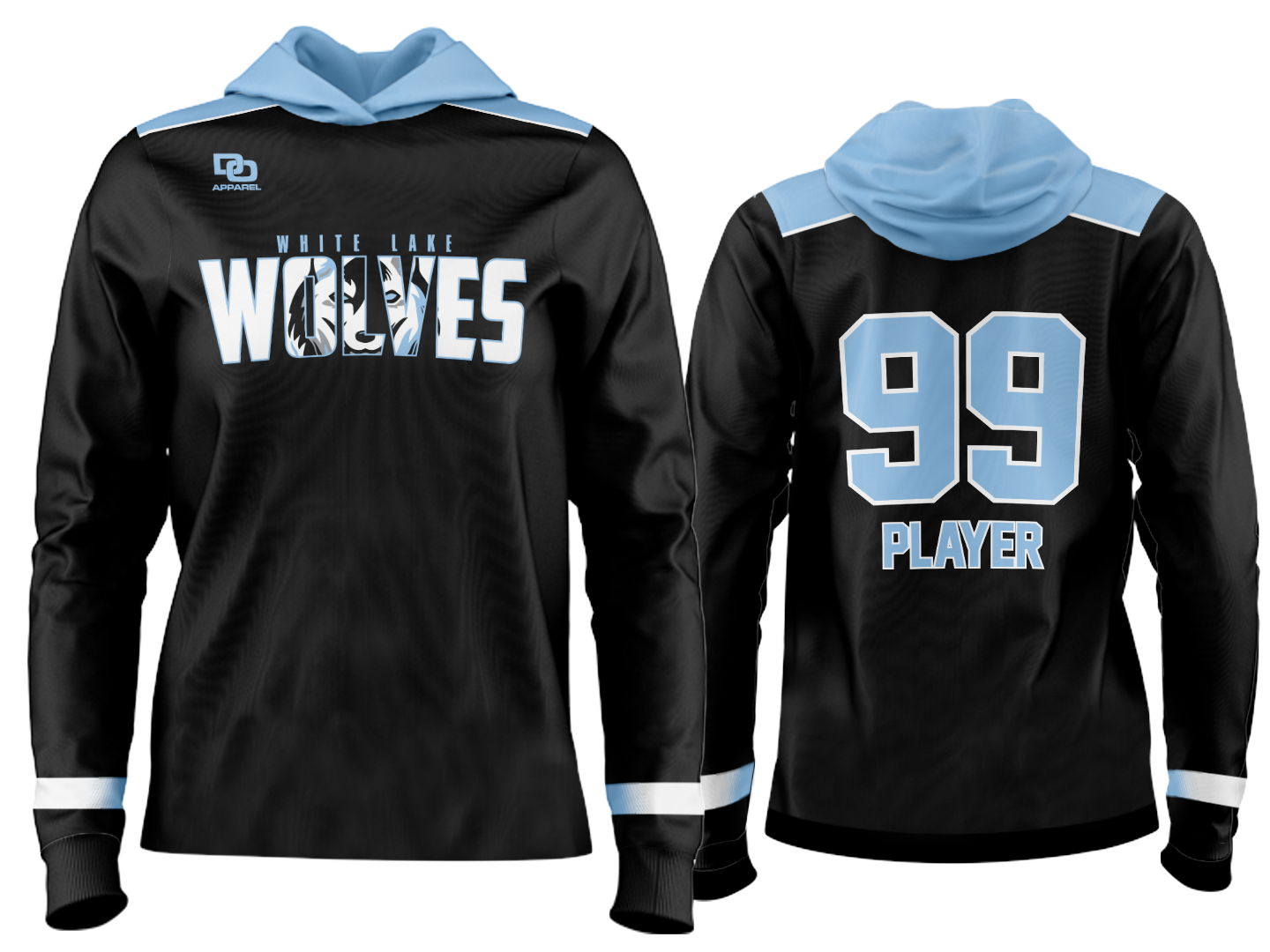 Custom Team Hoodie - Black Mod 16