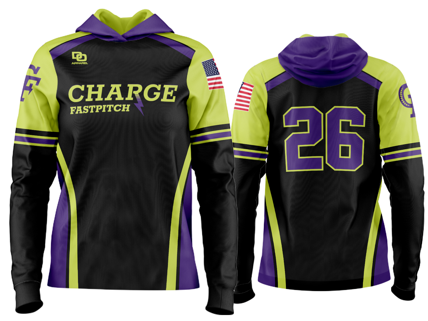 Custom Team Hoodie - Black