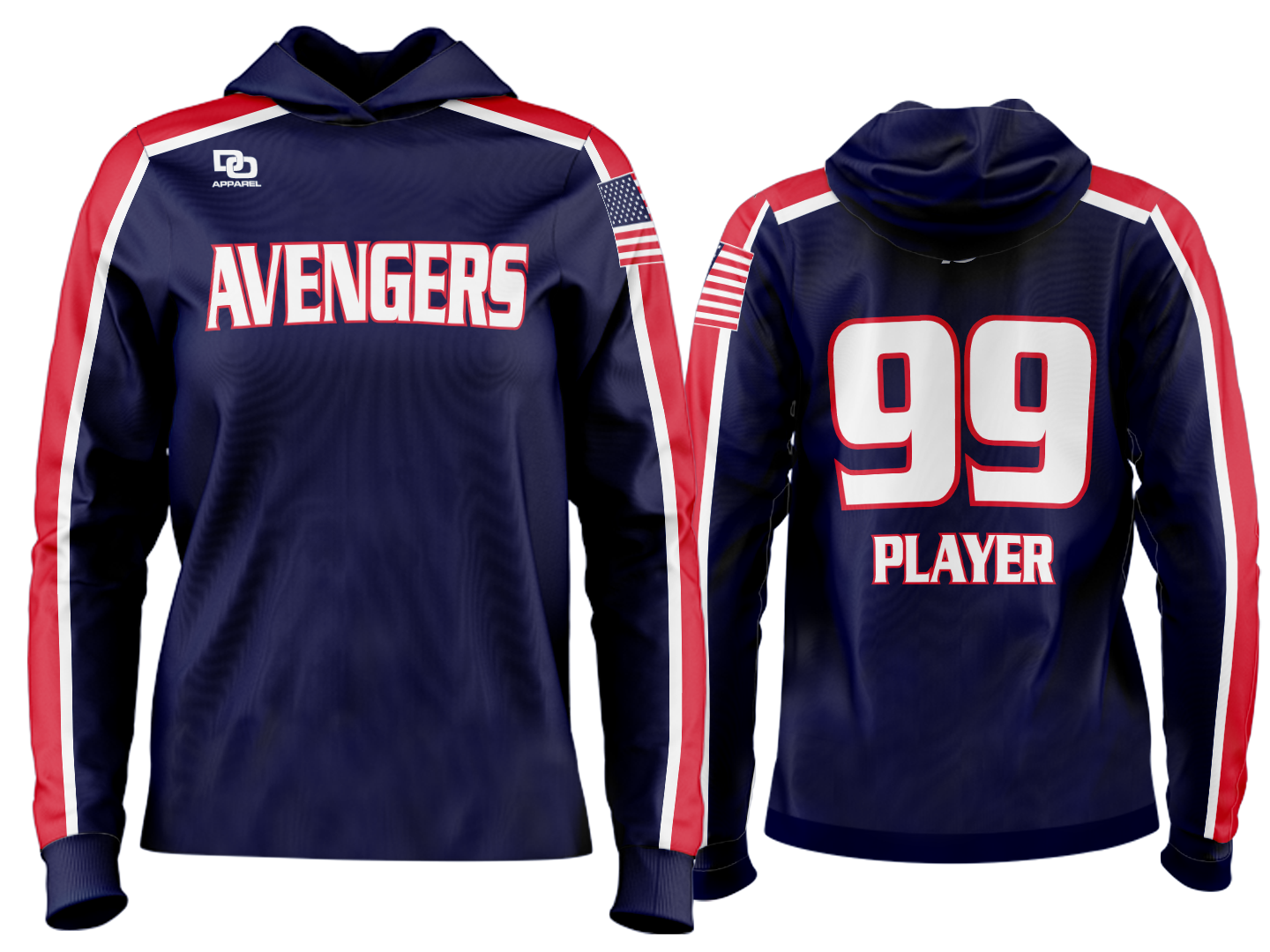 Custom Team Hoodie - Navy