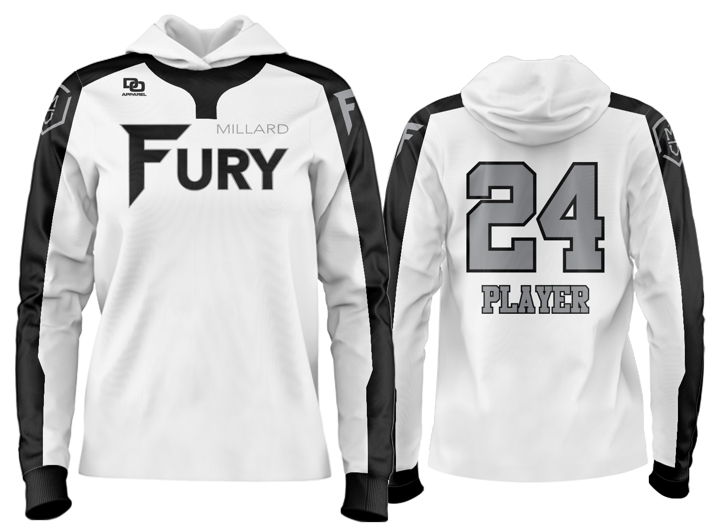 Custom Team Hoodie - OK White