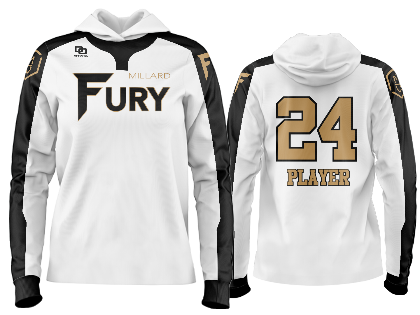 Custom Team Hoodie - OK White