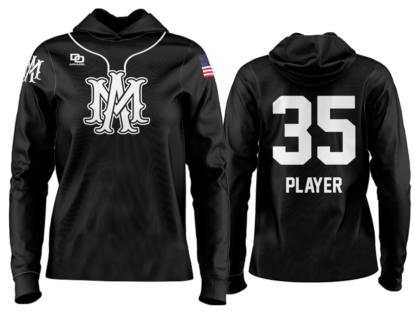 Custom Team Hoodie - OSU Black