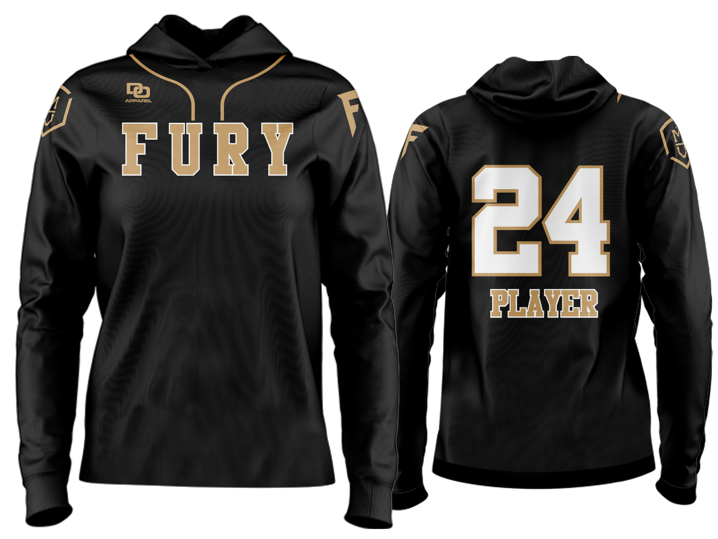 Custom Team Hoodie - OSU Black