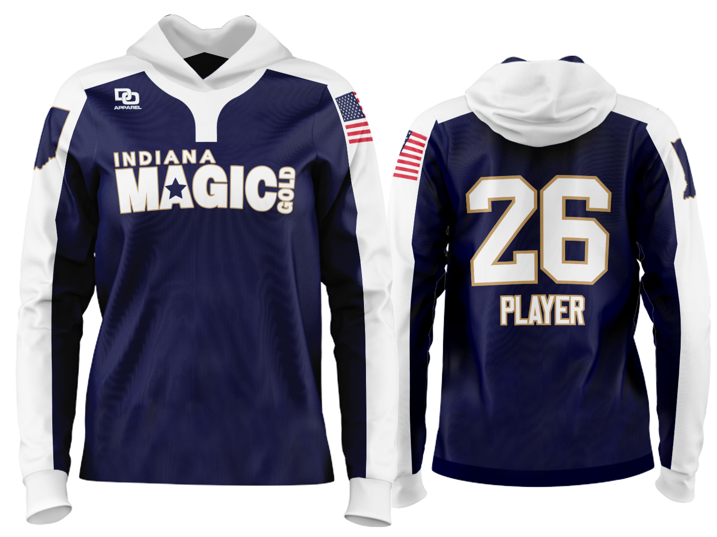 Custom Team Hoodie - OSU Navy