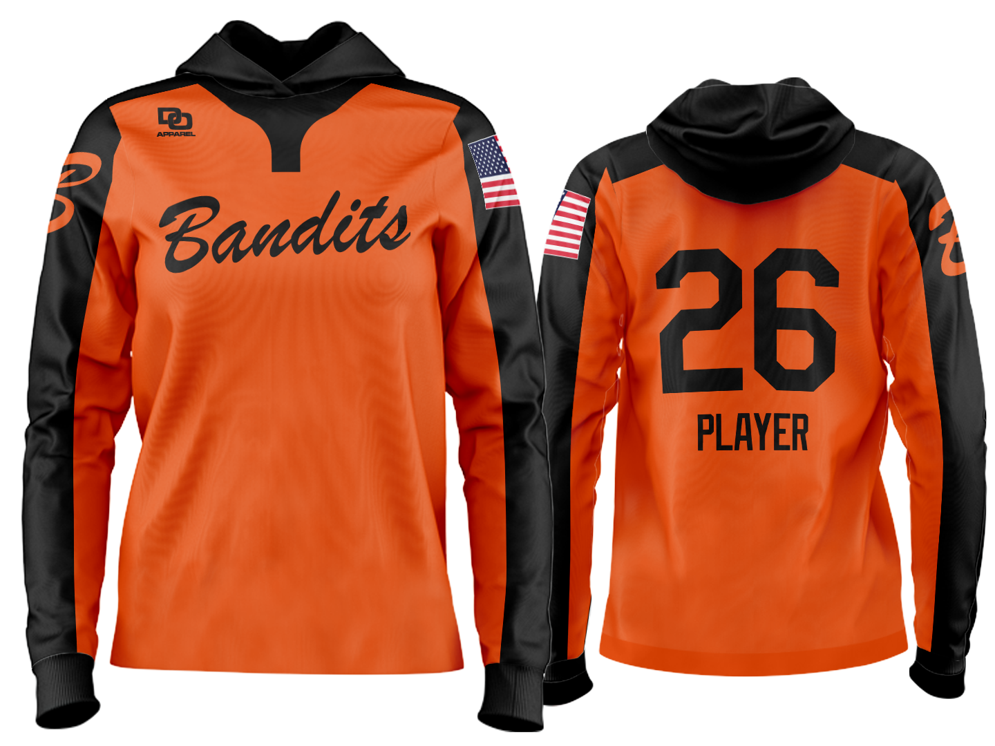 Custom Team Hoodie - OSU Orange