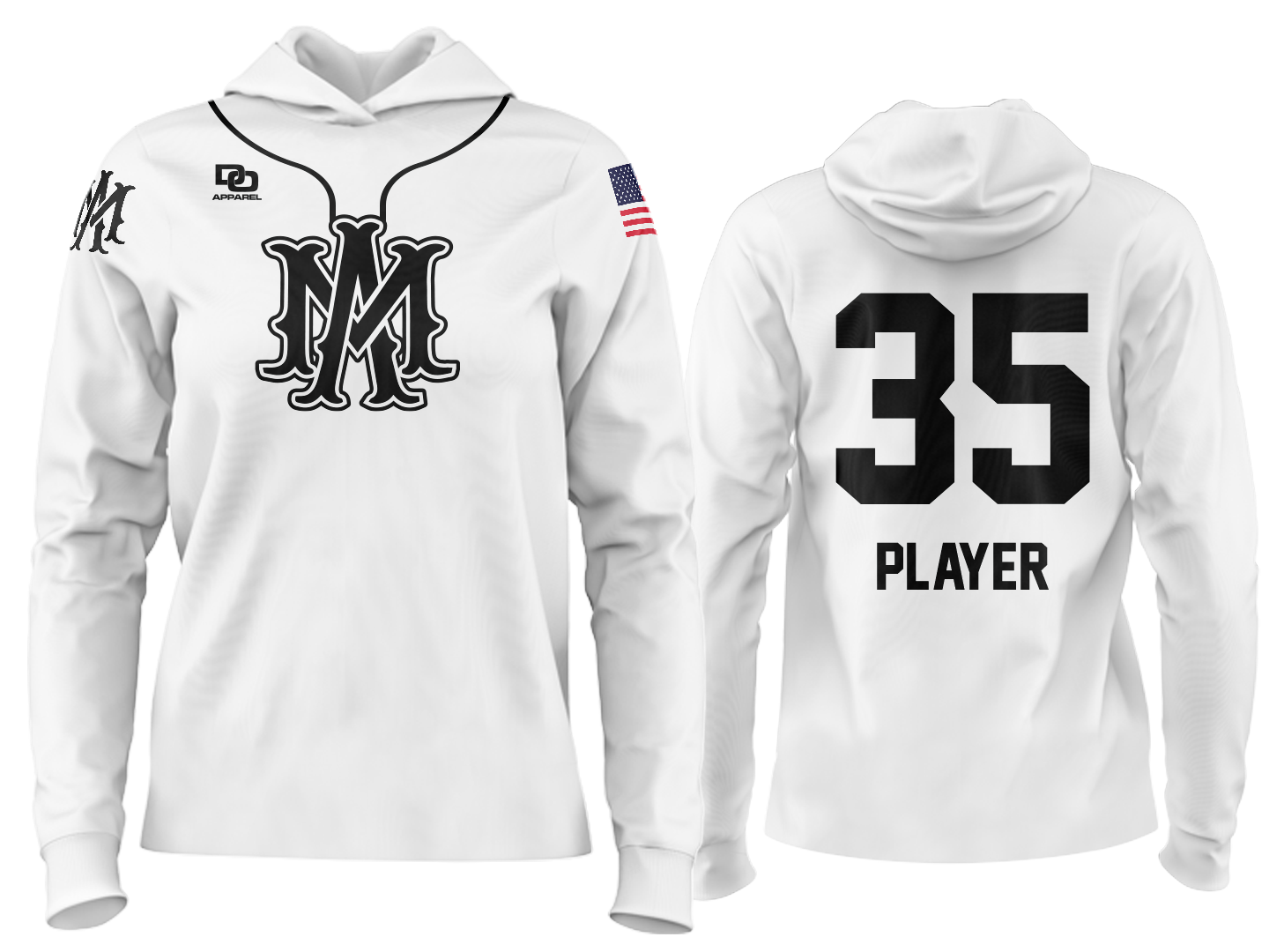 Custom Team Hoodie - OSU White