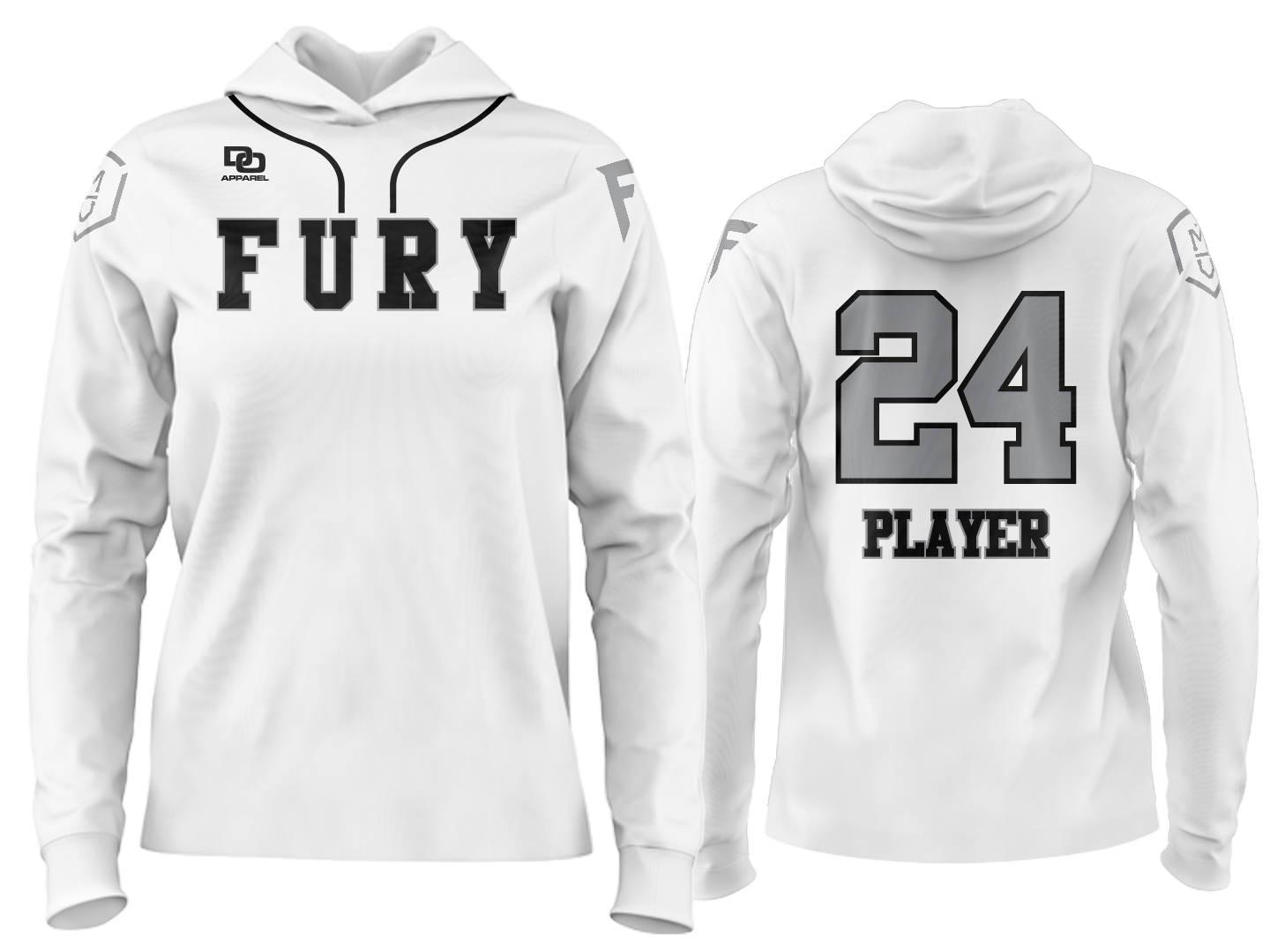 Custom Team Hoodie - OSU White