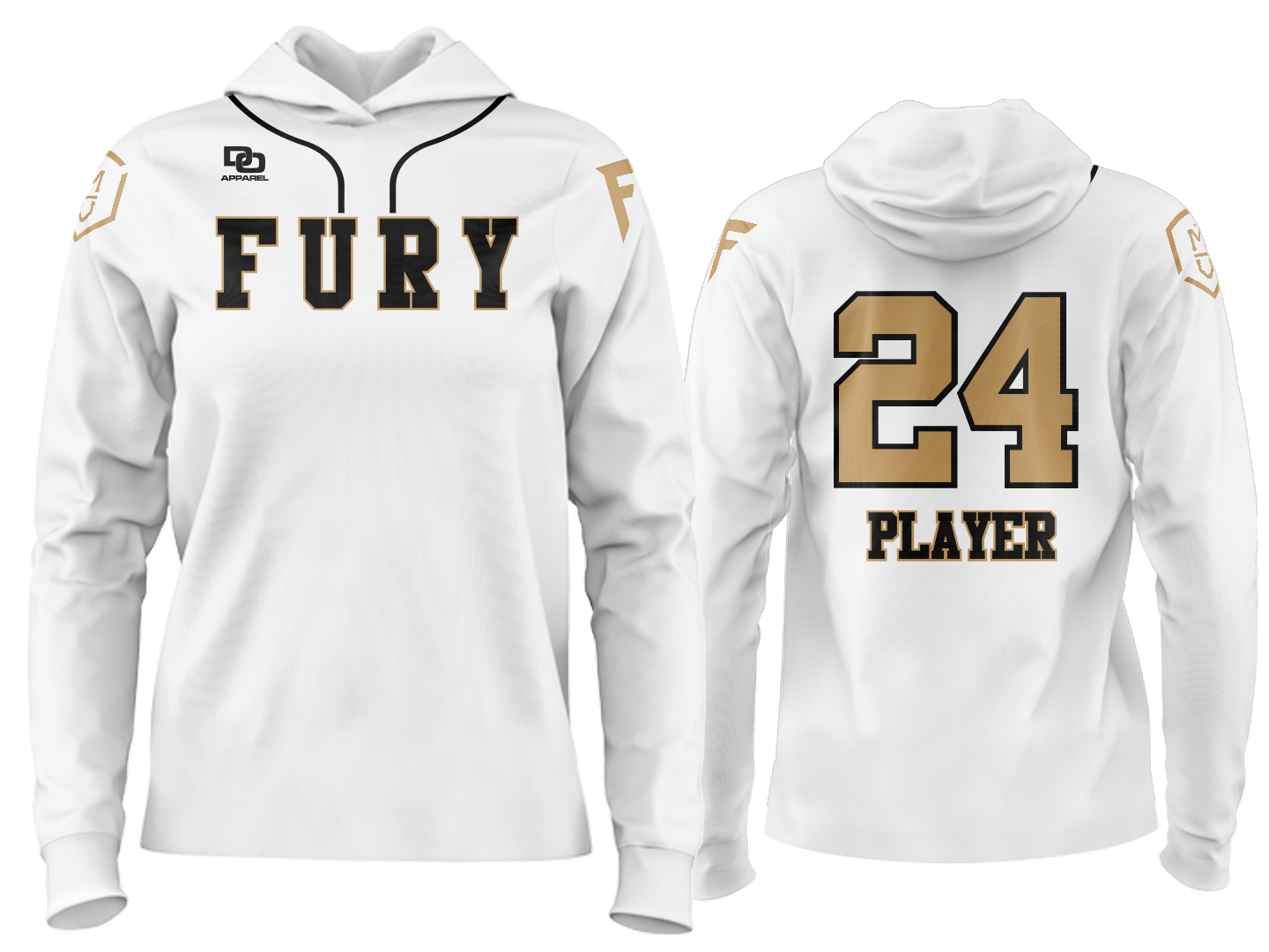 Custom Team Hoodie - OSU White