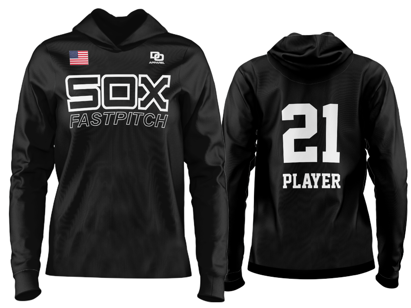 Custom Team Hoodie - Black
