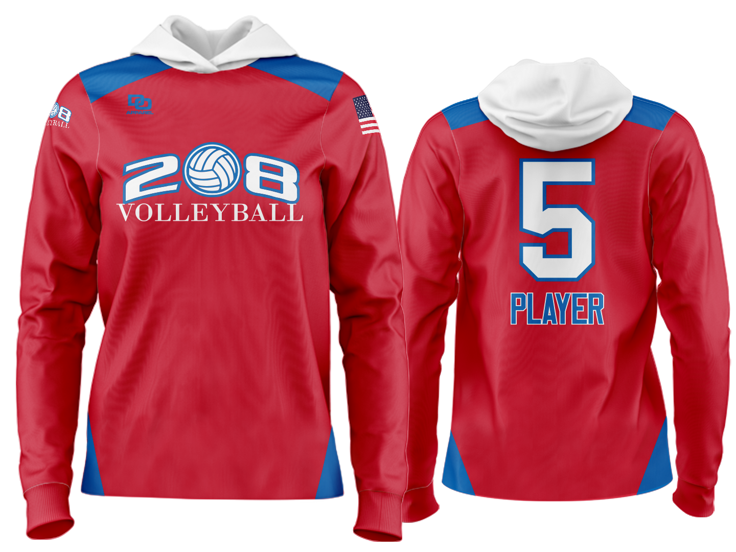 Custom Team Hoodie - Red