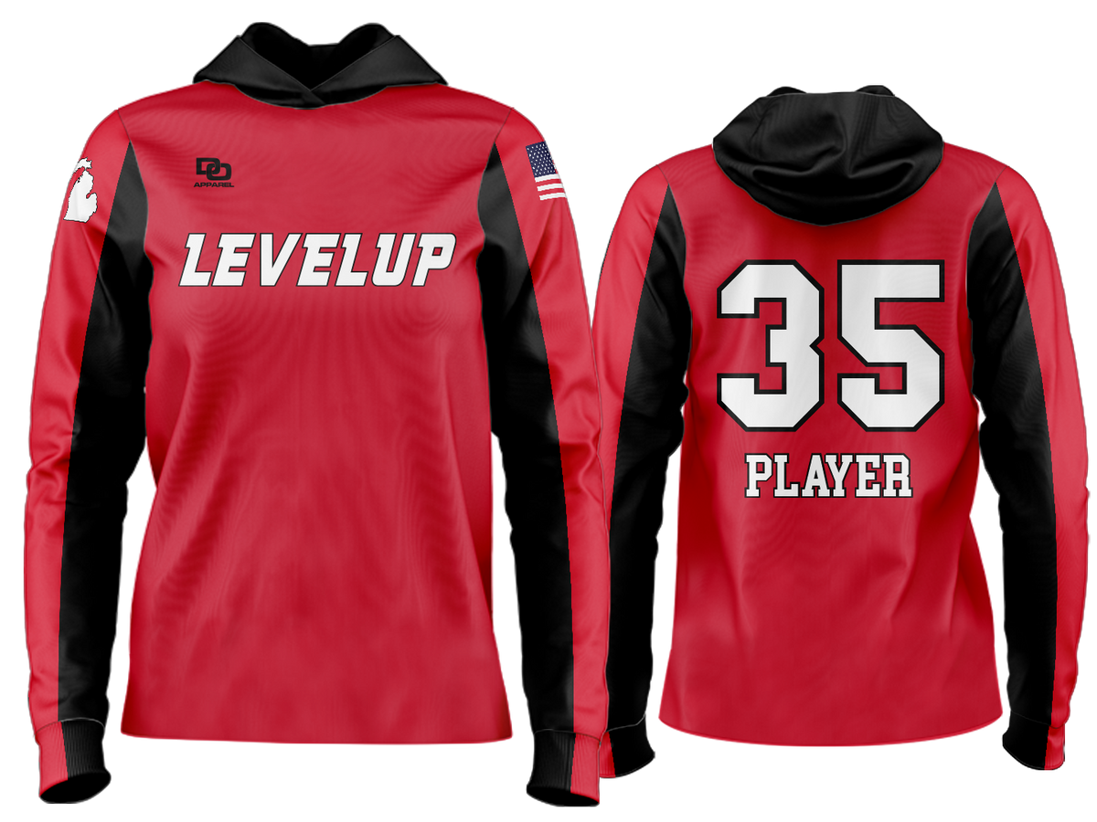 Custom Team Hoodie - Red/Black
