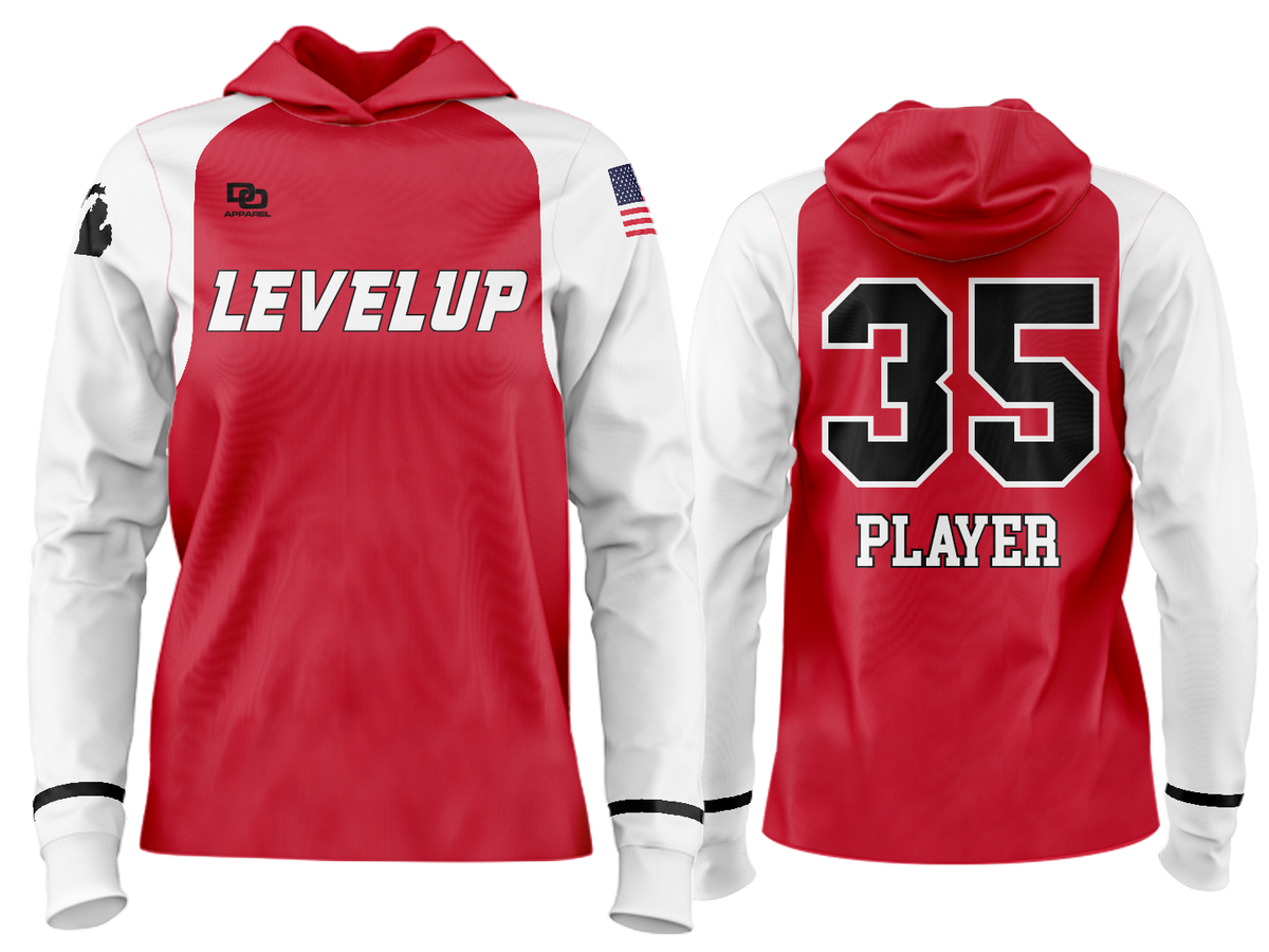 Custom Team Hoodie - Red/White