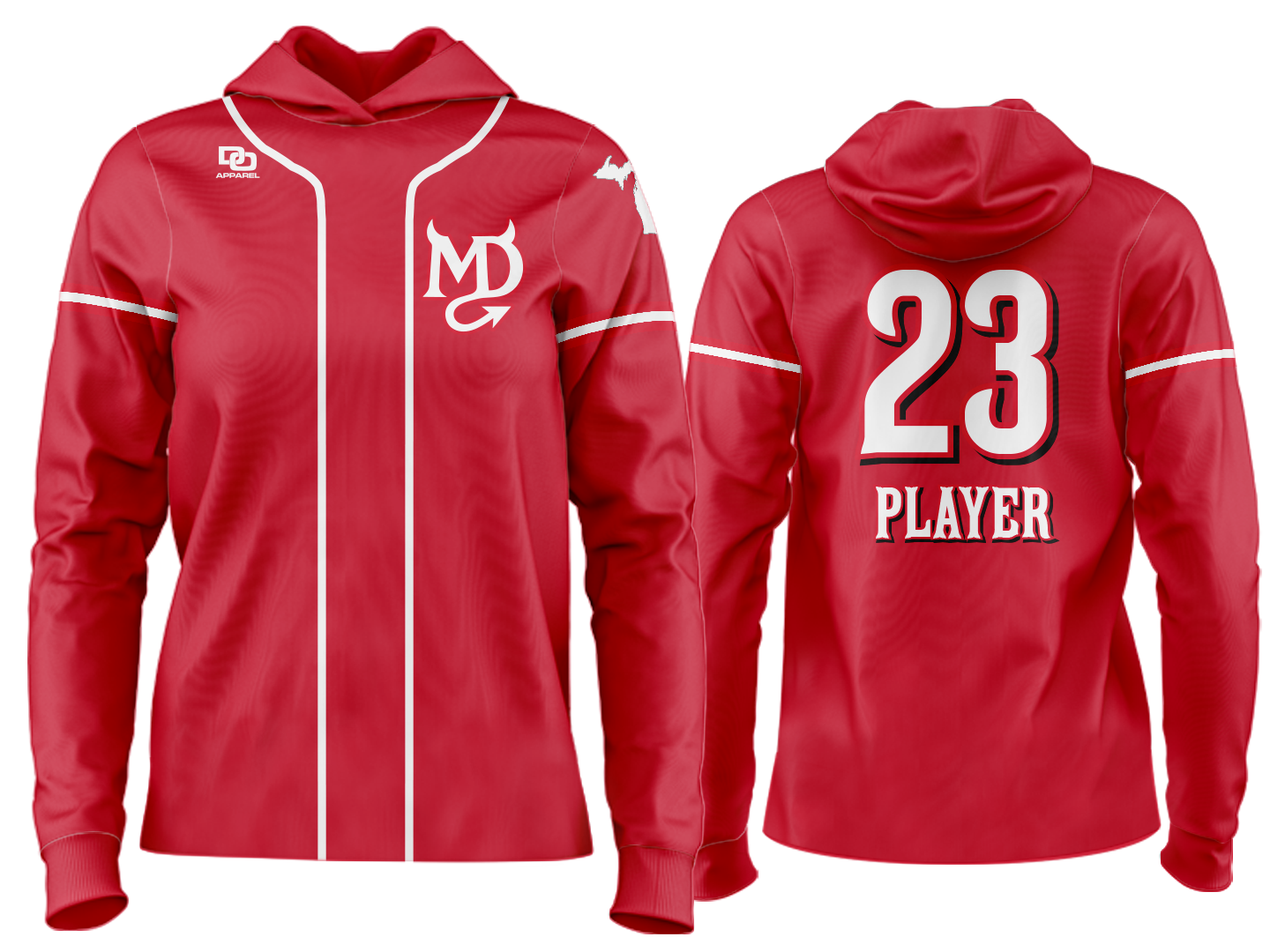 Custom Team Hoodie - Red