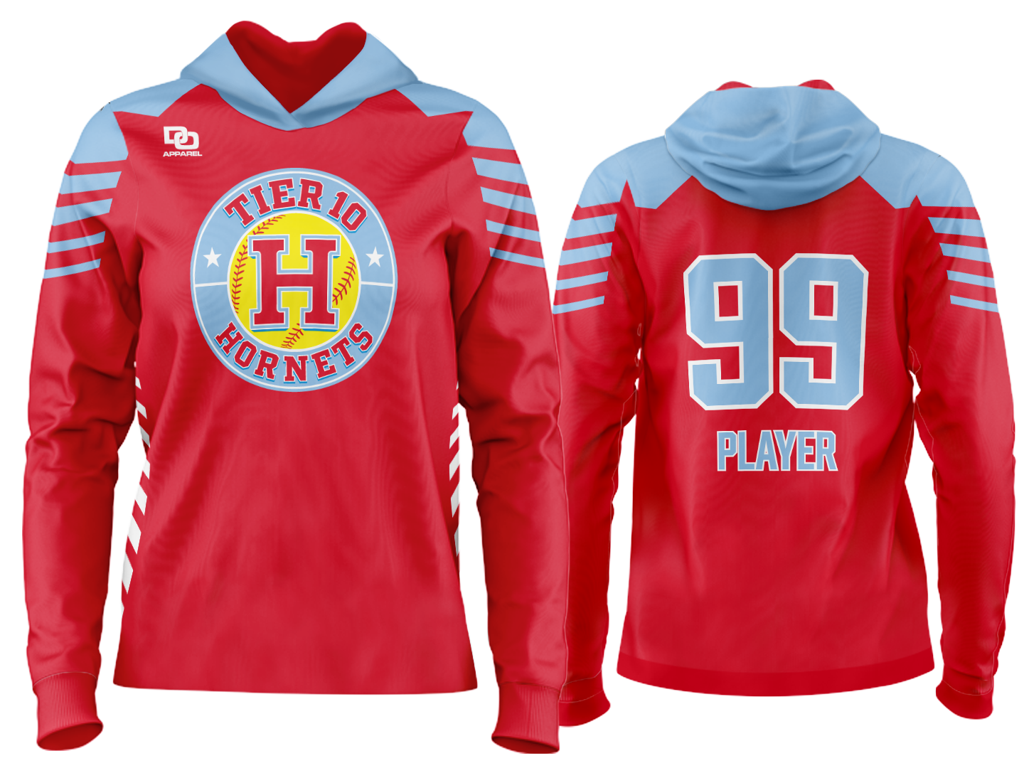 Custom Team Hoodie - Red