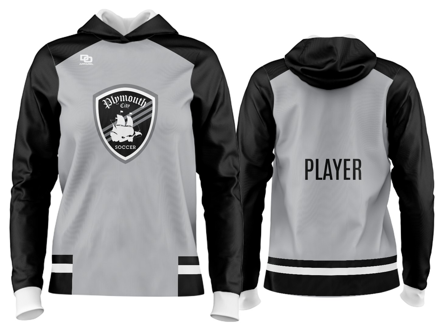 Custom Team Hoodie - Silver