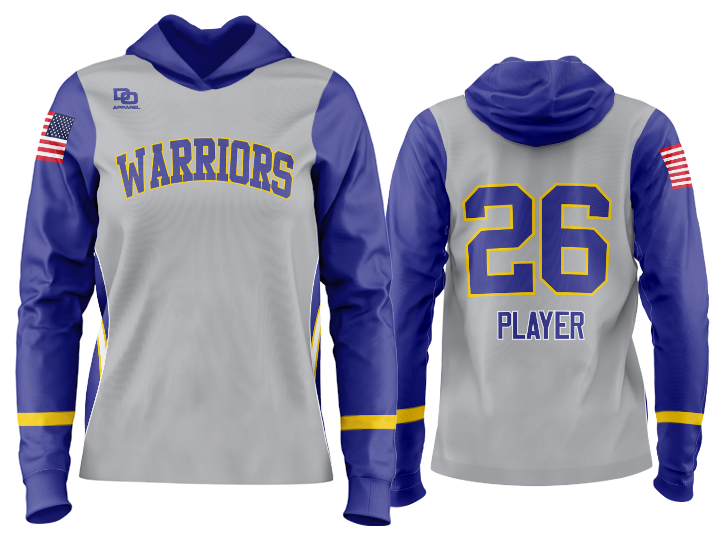 Custom Team Hoodie - Silver