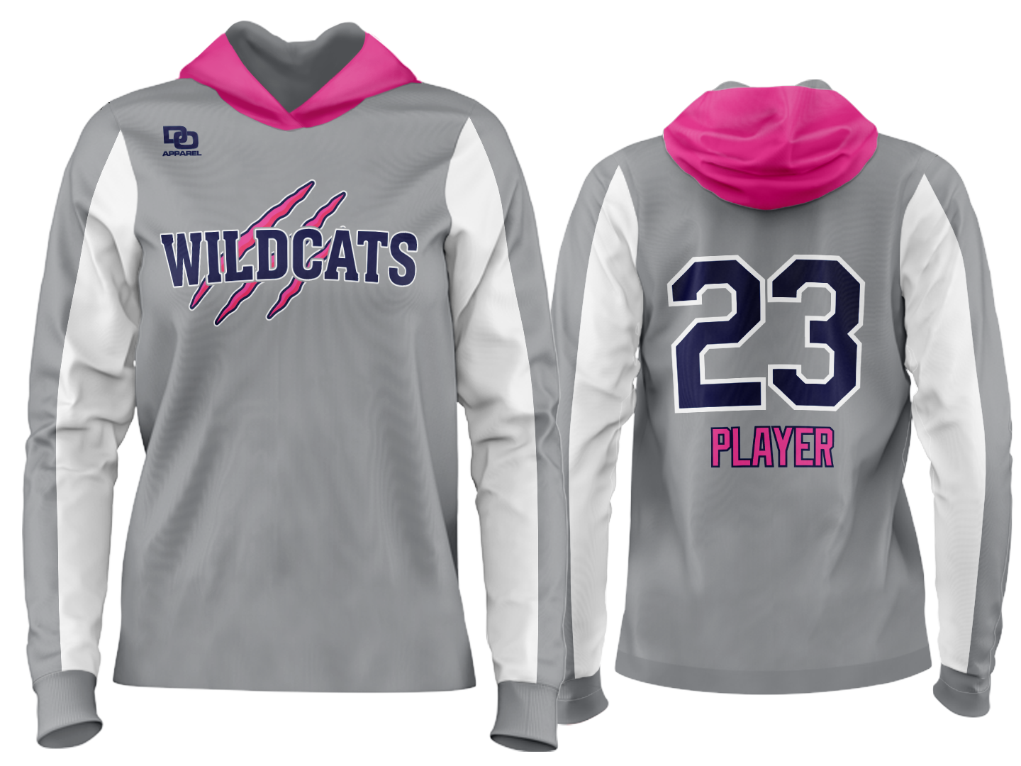 Custom Team Hoodie - Grey