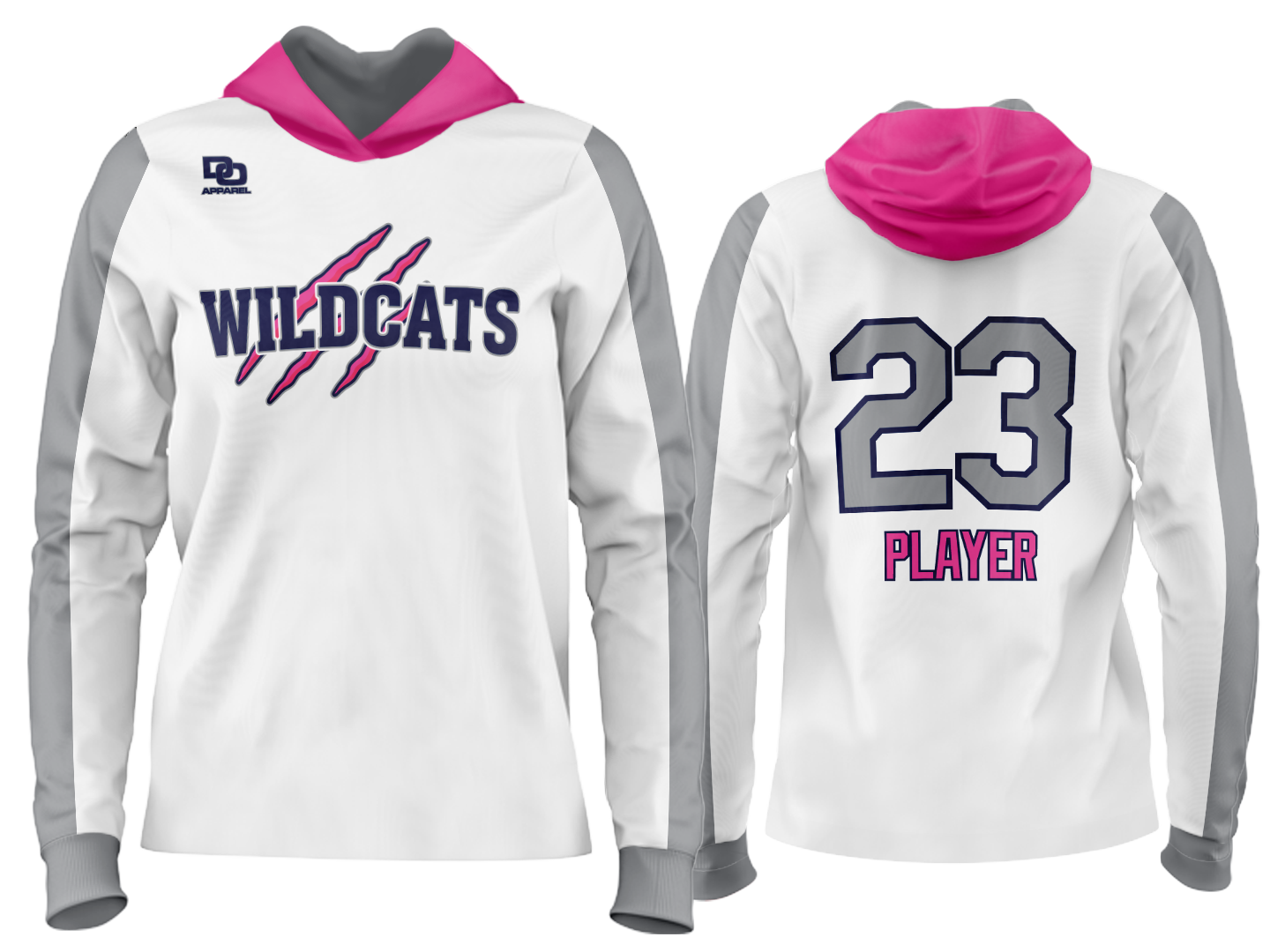 Custom Team Hoodie - White