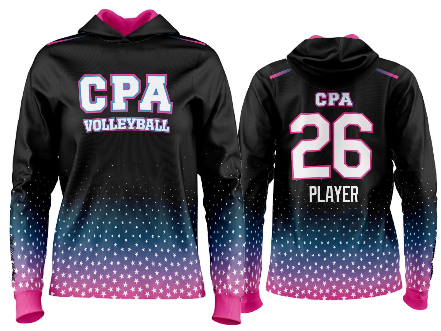 Custom Team Hoodie - Black