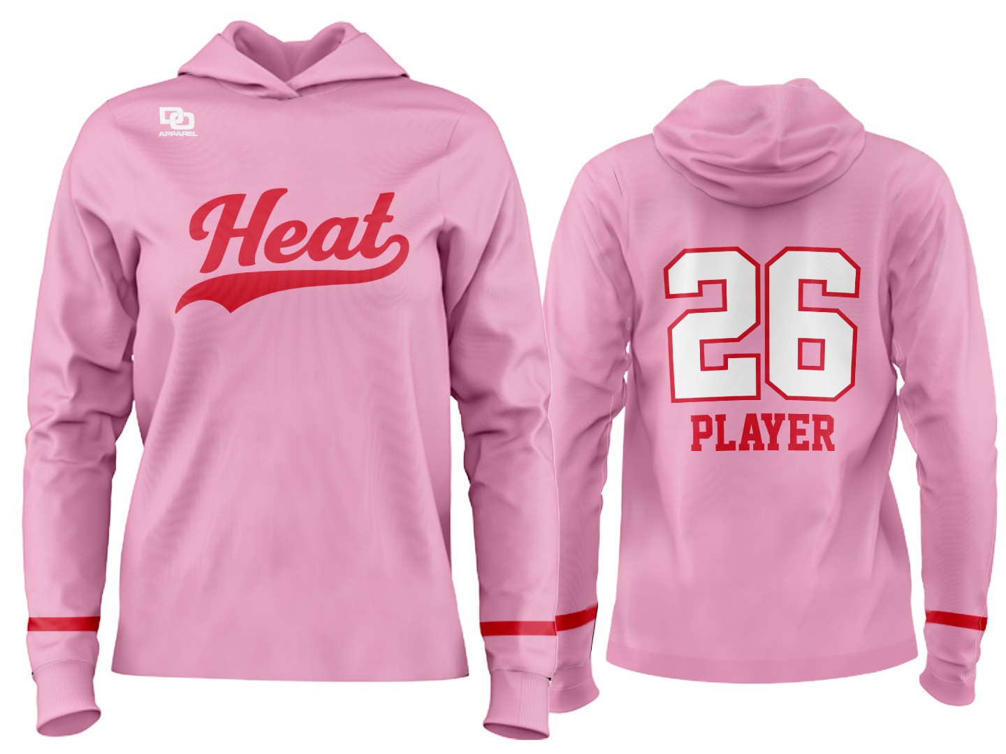 Custom Team Hoodie - Pink