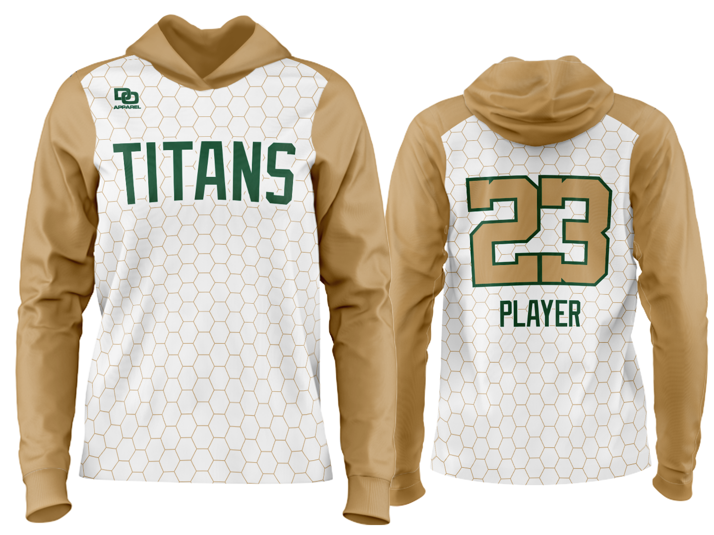 Custom Team Hoodie - White